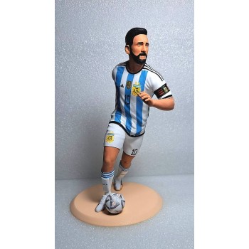 Leo Messi 25cm handpainted figure Argentina World Cup Winners 2022